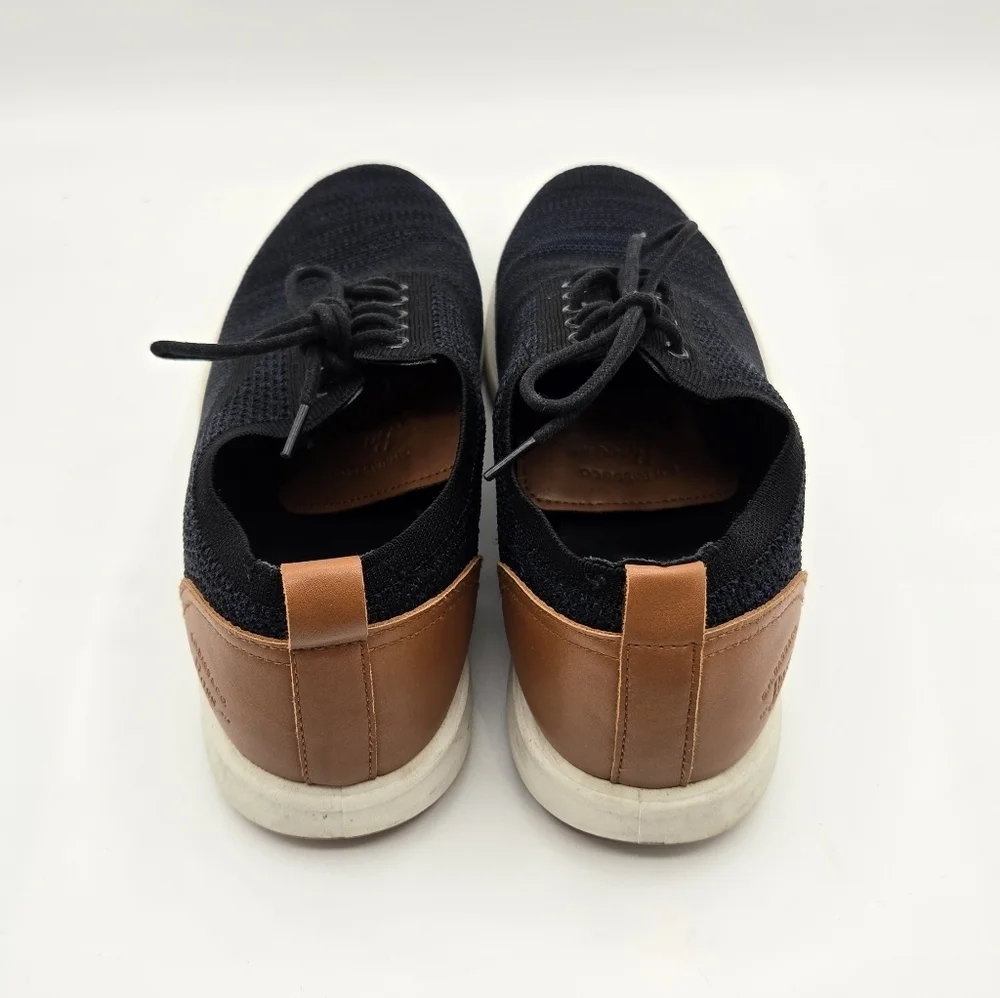 G. H. Bass | Men's Navy/Brown Connor Knit Comfort Boat Shoes Sneakers Size 9